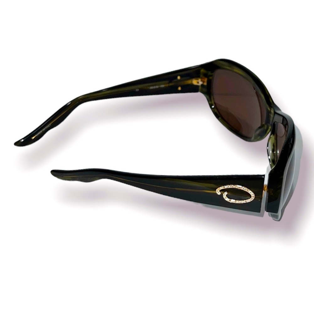 Womens oscar de la renta sunglasses Tortoiseshell With Crystal Bling